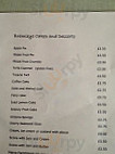 Bramleys Tea Rooms menu