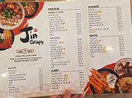 Jin Sushi menu