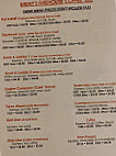 Brent's Firehouse Coffee menu