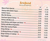 China Star Ii menu