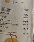 Rapsodia menu