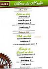 Le Moulin Des Forges menu