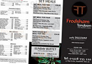 Frodsham Tandoori menu