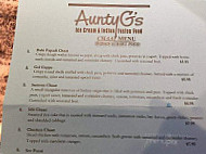Aunty G's Ice Cream Indian Fusion menu