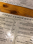 Czegs' Cafe menu