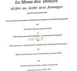 Les Jardins de Sainte Cecile menu