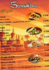 L'oriental menu