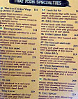 Thai Icon Restaurant menu