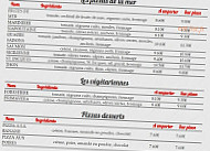 Sole Mio menu