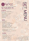 Lychee Oriental menu