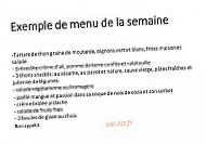 Le Flagrant Delice menu