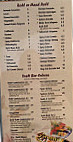 Saga Steakhouse menu