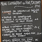 Jaïs menu