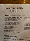 Local South Common menu