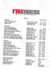 Firehouse menu