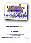 La Chaumiere menu