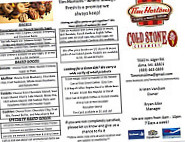 Tim Hortons menu