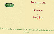 Auberge Du Montigné menu