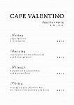 Valentino menu
