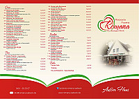 Romana - Pizzeria menu