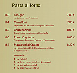 Pizzeria Mama Maria menu