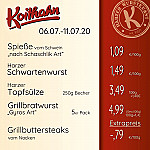 Koithahn's Harzer Landwurst Spezialitäten Gmbh menu
