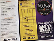 Nola's Family Food Fun menu