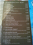 Hamptons Cafe Bar menu