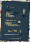 La Bastille Bistrot Dunkerquois menu