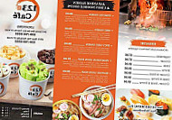 123 Cafe menu