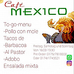Cafe Mexico menu