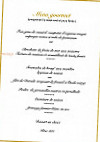 L'Auberge des Tours menu