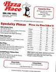 Seder's Pizza Chalet Sub Shp menu