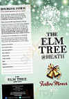 The Elm Tree menu