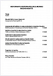 Trattoria Piccolo Mondo menu