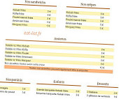 Saray Kebab menu