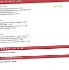 Les Annees Folles menu