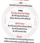 Hop Hog Backyard Brewpub menu