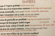 Cafe Gustave menu