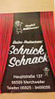 Schnick-schnack Bistro menu