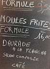 Le à Huîtres Moreno menu