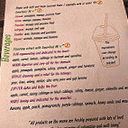 Uno Caffé Olistico menu