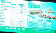 Subway menu