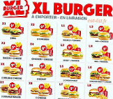 Xl Burger menu