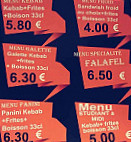 Ch'ti Kebab menu