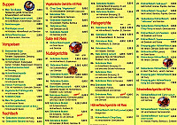 Asia Express menu