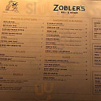 Zobler's Deli Diner menu