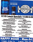 Timberjack Smokehouse & Saloon menu