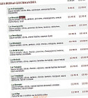 Le Kiosque à Pizzas menu