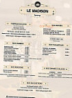 Le Madison menu